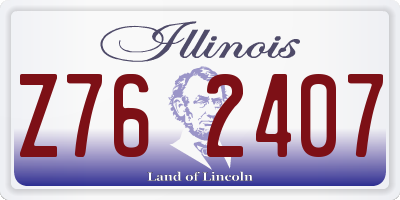 IL license plate Z762407