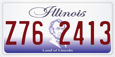 IL license plate Z762413