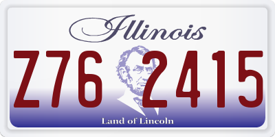 IL license plate Z762415