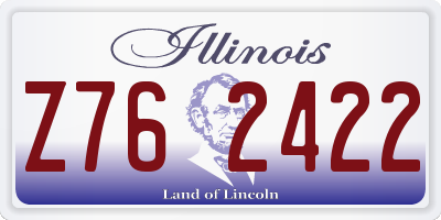 IL license plate Z762422