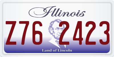 IL license plate Z762423