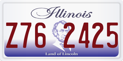 IL license plate Z762425