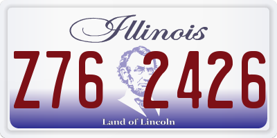 IL license plate Z762426