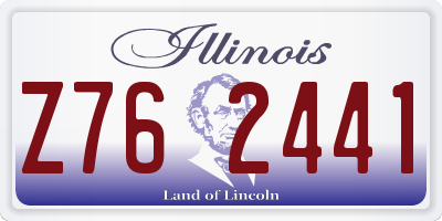IL license plate Z762441