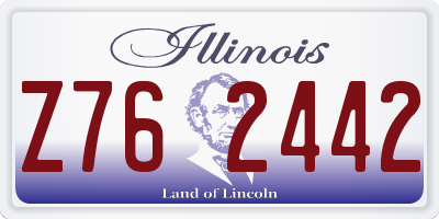 IL license plate Z762442