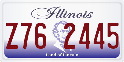 IL license plate Z762445