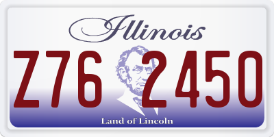 IL license plate Z762450
