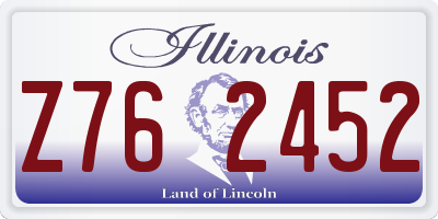 IL license plate Z762452