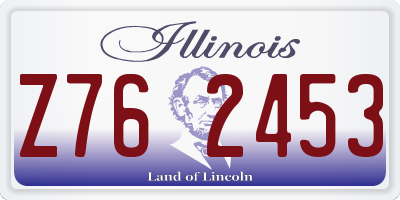 IL license plate Z762453