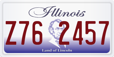 IL license plate Z762457