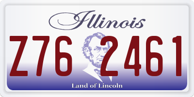 IL license plate Z762461
