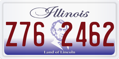 IL license plate Z762462