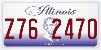 IL license plate Z762470