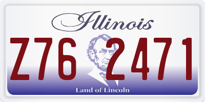 IL license plate Z762471
