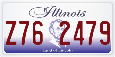 IL license plate Z762479