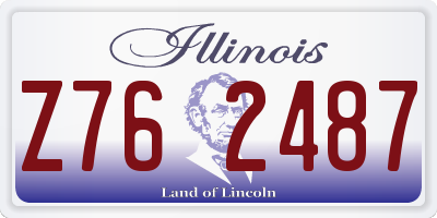 IL license plate Z762487