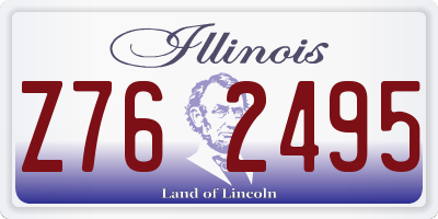 IL license plate Z762495