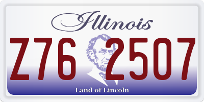 IL license plate Z762507