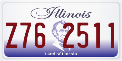 IL license plate Z762511