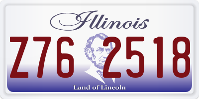 IL license plate Z762518