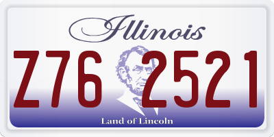 IL license plate Z762521