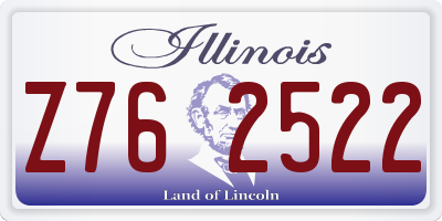 IL license plate Z762522