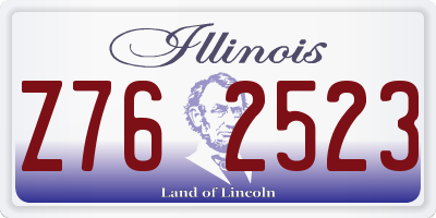 IL license plate Z762523