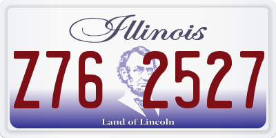 IL license plate Z762527