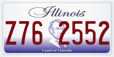IL license plate Z762552
