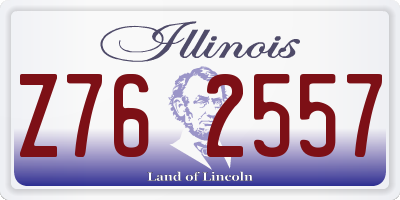 IL license plate Z762557
