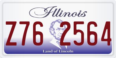 IL license plate Z762564