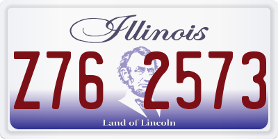 IL license plate Z762573