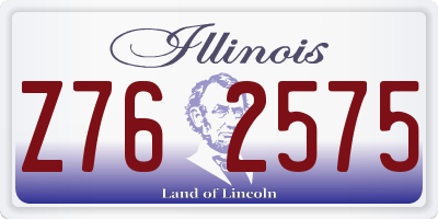 IL license plate Z762575