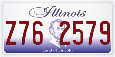 IL license plate Z762579