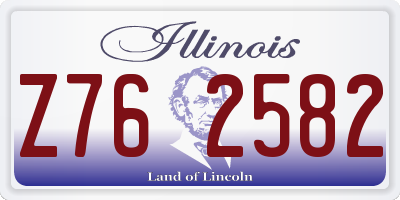 IL license plate Z762582