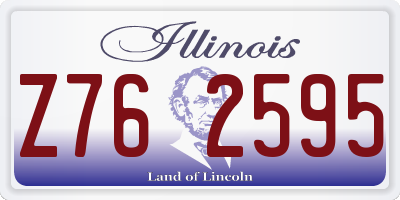 IL license plate Z762595