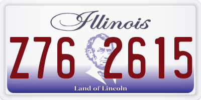 IL license plate Z762615