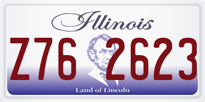 IL license plate Z762623