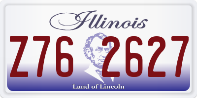 IL license plate Z762627