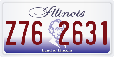 IL license plate Z762631