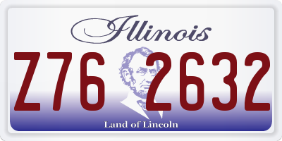 IL license plate Z762632