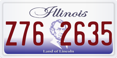 IL license plate Z762635