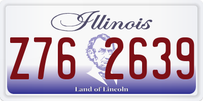 IL license plate Z762639