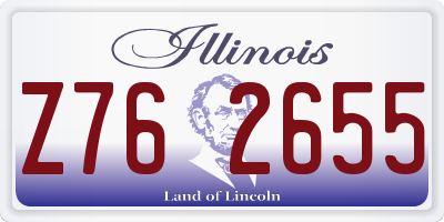 IL license plate Z762655