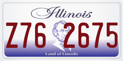 IL license plate Z762675