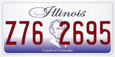 IL license plate Z762695