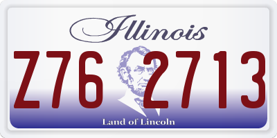 IL license plate Z762713