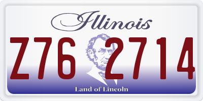IL license plate Z762714