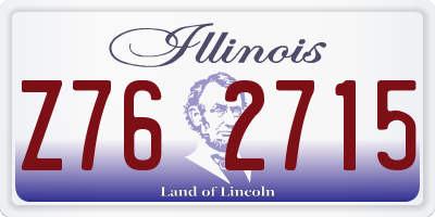 IL license plate Z762715