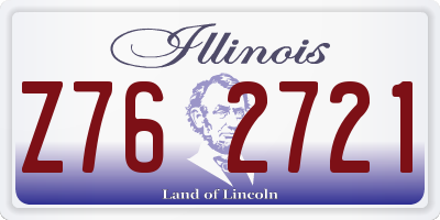 IL license plate Z762721